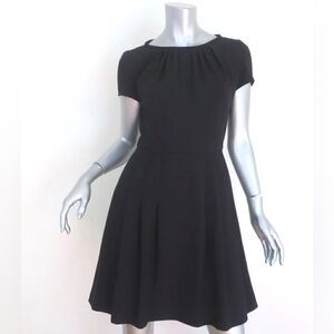 Red Valentino Black Pleated Dress